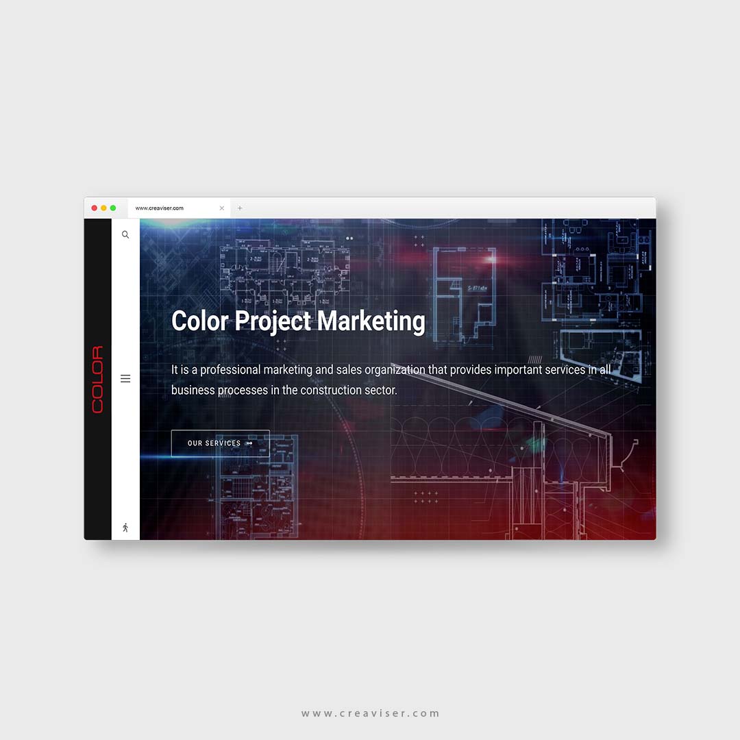 Website About Color Project Marketing