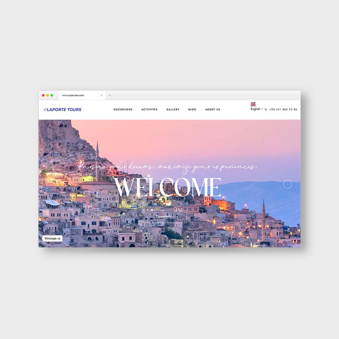 Laporte Tours Website Design