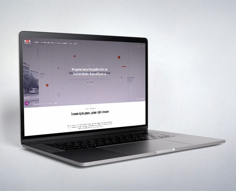 inşaat website tasarımı ada