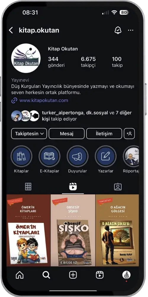 instagram yönetim ajansı creaviser kitap okutan