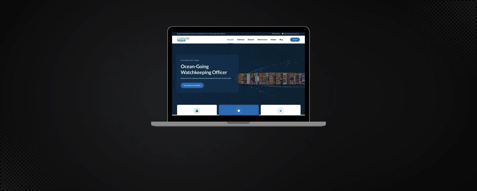 Kişisel website tasarımı cihangir
