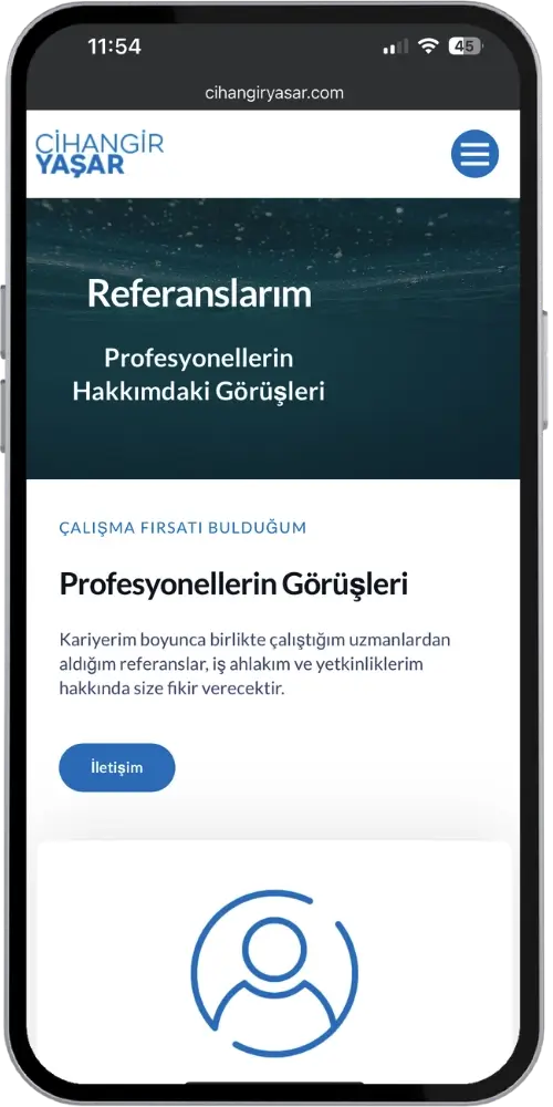 kişisel website tasarımı creaviser cihangir yaşar hakkımızda