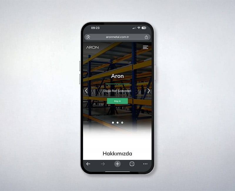 kurumsal web tasarım aron metal