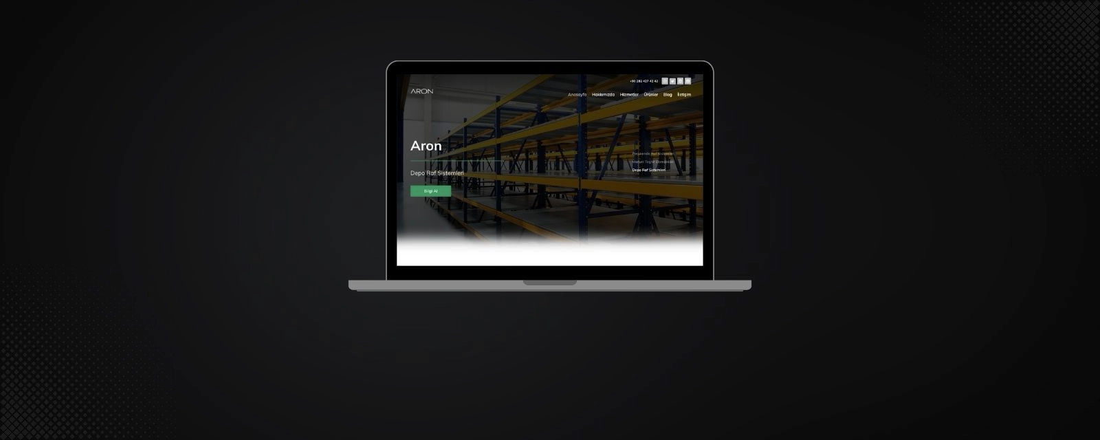 Kurumsal website tasarımı aron metal
