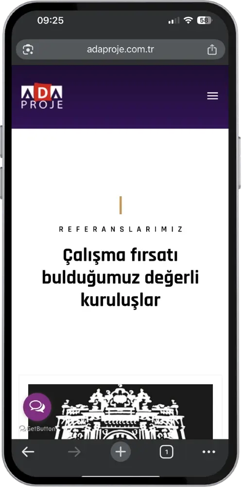 inşaat website tasarımı ada referanslar