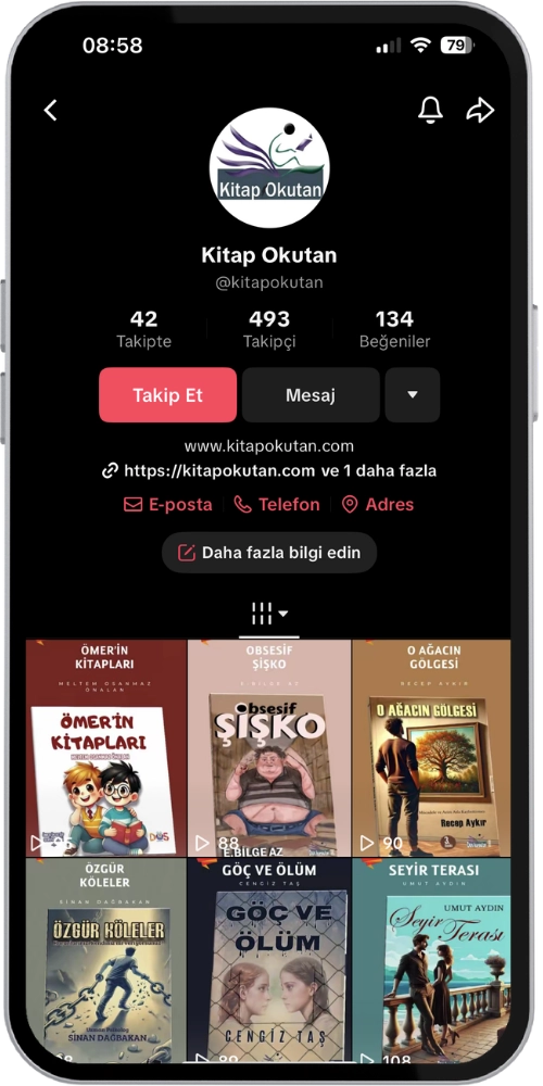 tiktok şirket creaviser kitapokutan